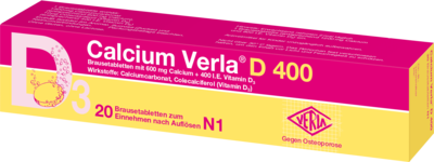 CALCIUM VERLA D 400 Brausetabletten