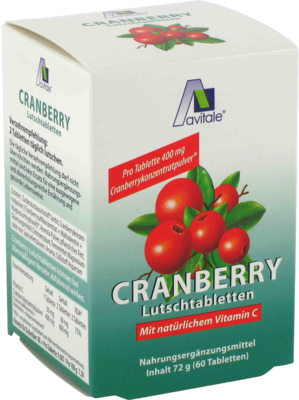 CRANBERRY LUTSCHTABLETTEN