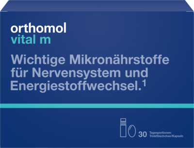 ORTHOMOL Vital M Trinkfläschchen/Kaps.Kombipack.