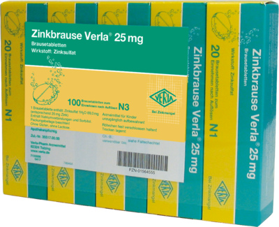 ZINKBRAUSE Verla 25 mg Brausetabletten