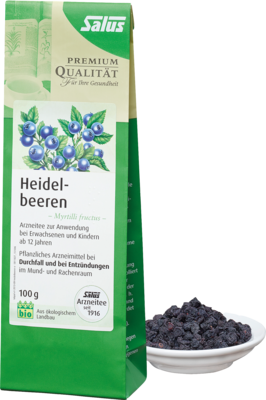 HEIDELBEEREN ARZNEITEE Myrtilli fructus Bio Salus