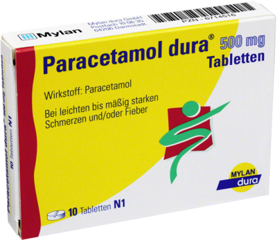 PARACETAMOL dura 500 mg Tabletten