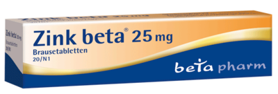 ZINK BETA 25 Brausetabletten