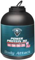 POWER PROTEIN 90 Strawberry Flavour Pulver