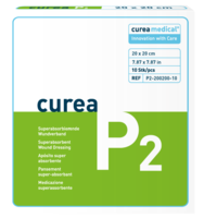 CUREA P2 superabsorb.Wundauflage 20x20 cm