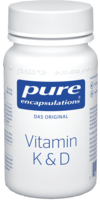 PURE ENCAPSULATIONS Vitamin K & D Kapseln