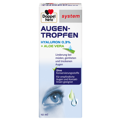 DOPPELHERZ Augen-Tropfen Hyaluron 0,3% system