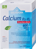 GESUNDFORM Calcium D3+K2 Tabletten