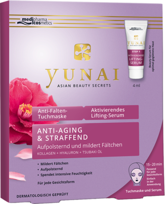 YUNAI Anti-Falten-Maske 25g+aktiv.Lifting-Ser.4ml