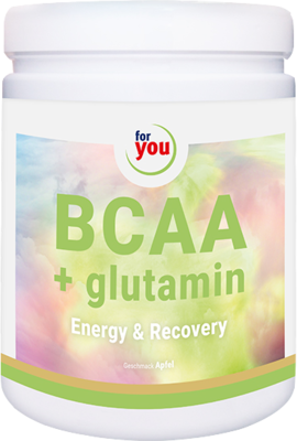 FOR YOU BCAA+glutamin Energy & Recovery Apfel Plv.