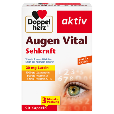 DOPPELHERZ Augen Vital Sehkraft aktiv Kapseln