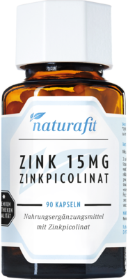 NATURAFIT Zink 15 mg Zinkpicolinat Kapseln