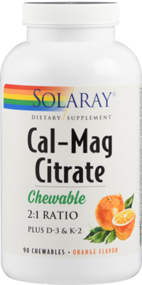 CAL-MAG Citrat+D3 & K2 Solaray Kautabletten