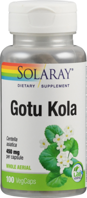 GOTU Kola Centella asiatica Solaray Kapseln