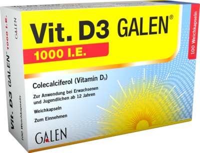 VIT. D3 GALEN 1000 I.E. Weichkapseln