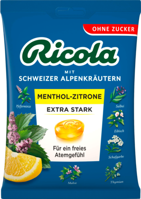 RICOLA o.Z.Beutel Menthol-Zitrone extra stark Bon.