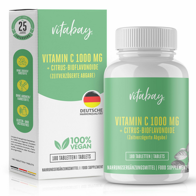 VITAMIN C+BIOFLAVONOIDE 1000 mg vegan hochdosiert