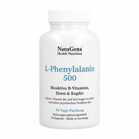 L-PHENYLALANIN 500+B-Vitamine+Eisen+Kupfer Kapseln